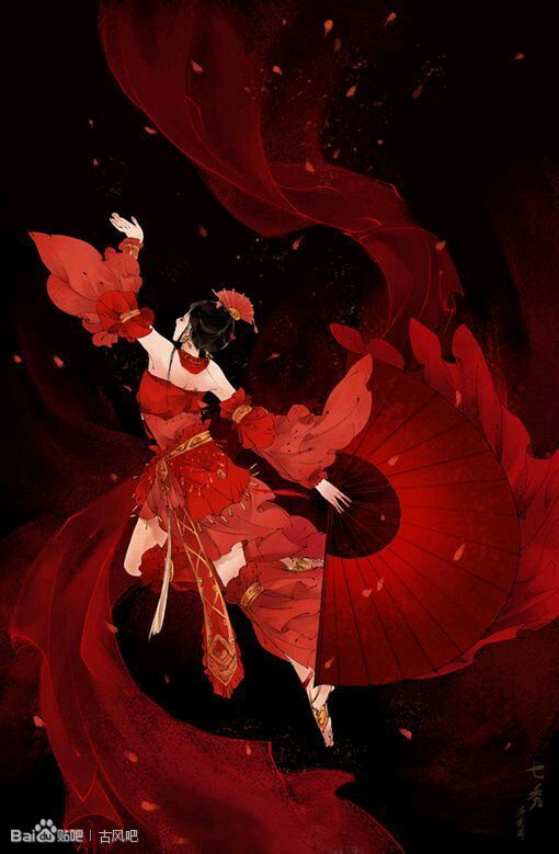 古风插画#素描#水彩#古韵#素材【宫崎羽音】
