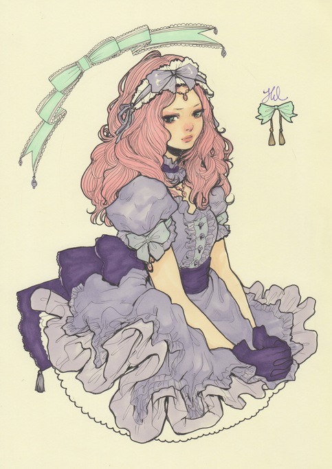 大师作品 jdarnell的欧式题材插画作品,作者是个住在新西兰的日本女孩