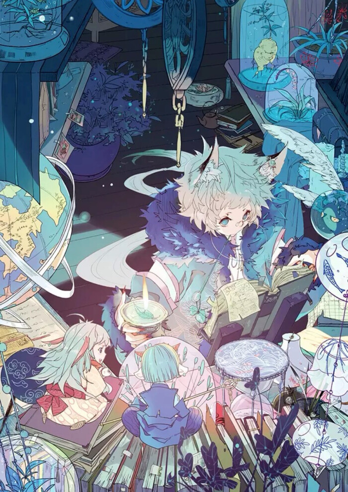 梦幻 唯美 少女 小清新 治愈 花萌 二次元