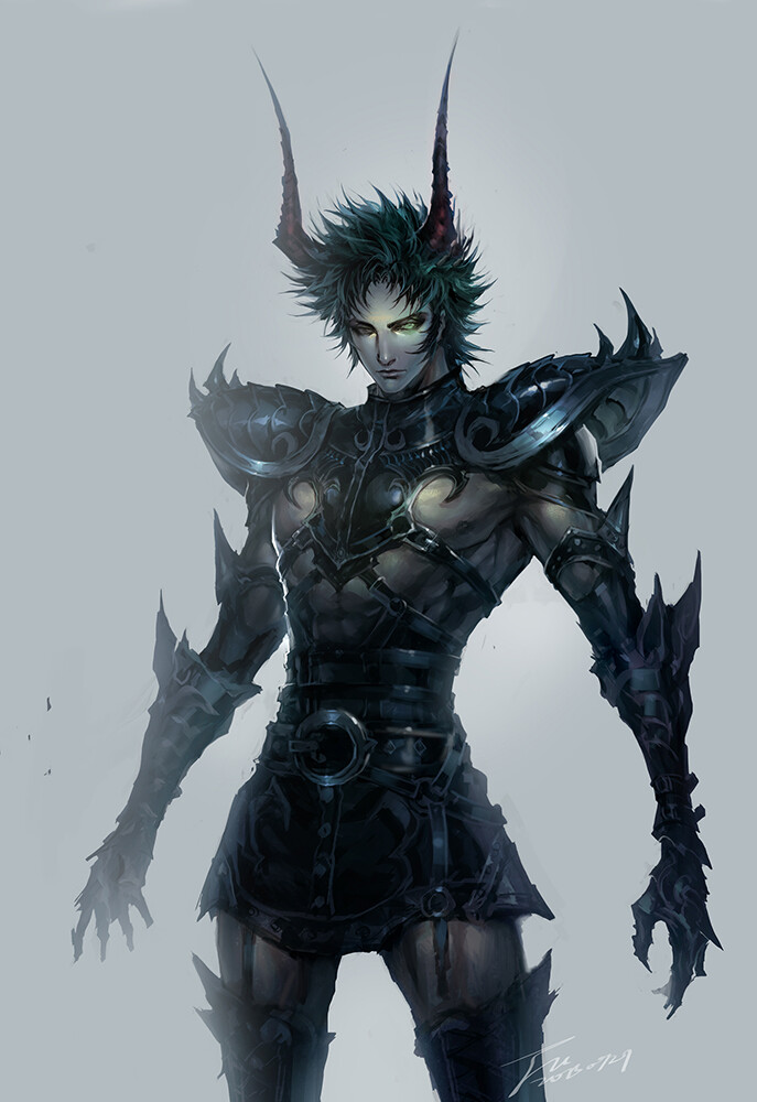 圣斗士星矢 黄金十二宫 第十宫 摩羯座 修罗 画师:fooltown 本作品