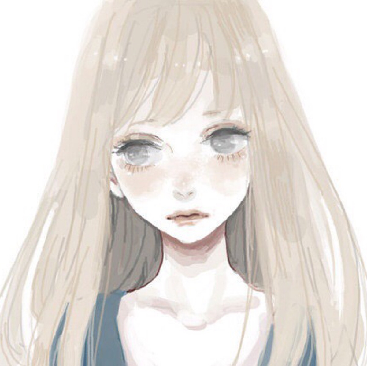 二次元 女生头像 简易
