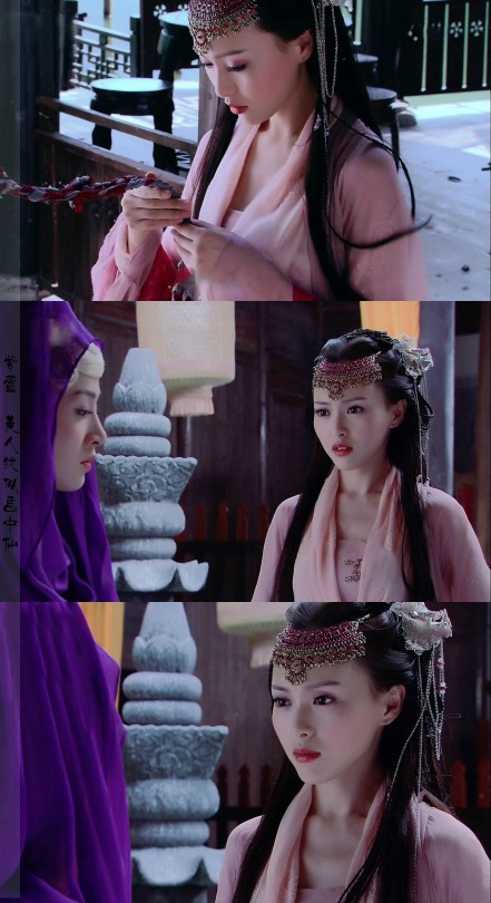 唐嫣《仙剑奇侠传三》【紫萱】萱花寂寞红,亭亭发几丛.