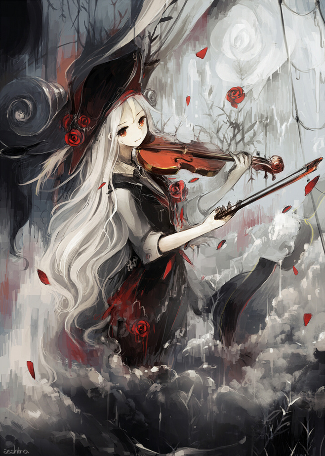 来自p站【侵删】白发 少女 动漫 唯美