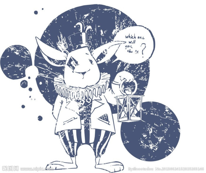 爱丽丝梦游仙境#童话已经结束,遗忘就是幸福.#兔子先生#插画
