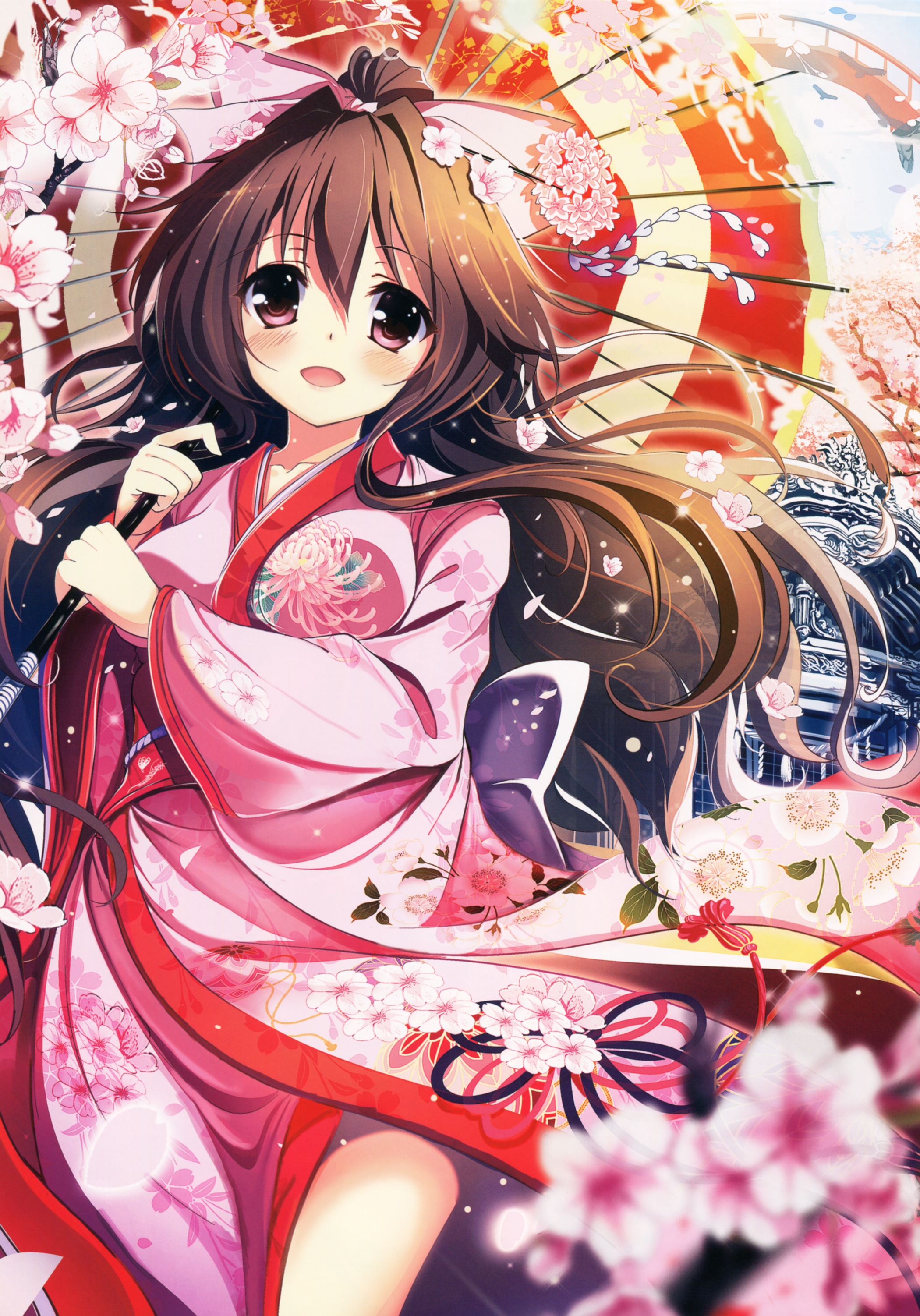 【画集】『在桜花季漫步』「扫图」 画师:アカバネ