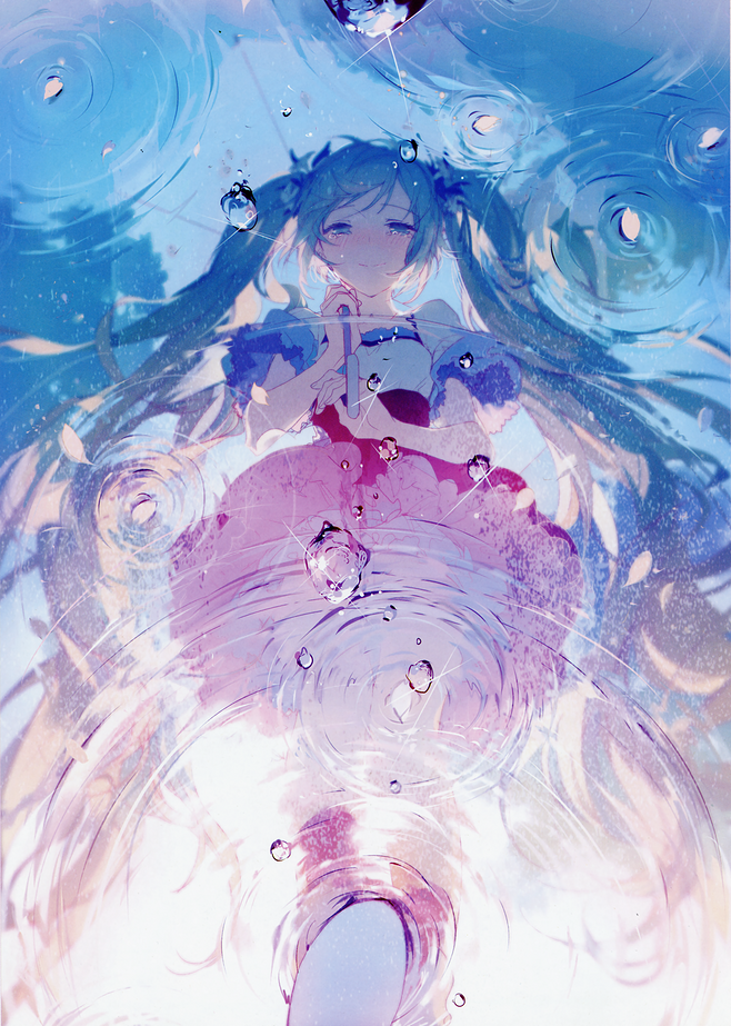 侵删◇◆ p站 pixiv 插画 唯美 动漫 二次元 手绘 板绘 少女 初音未来