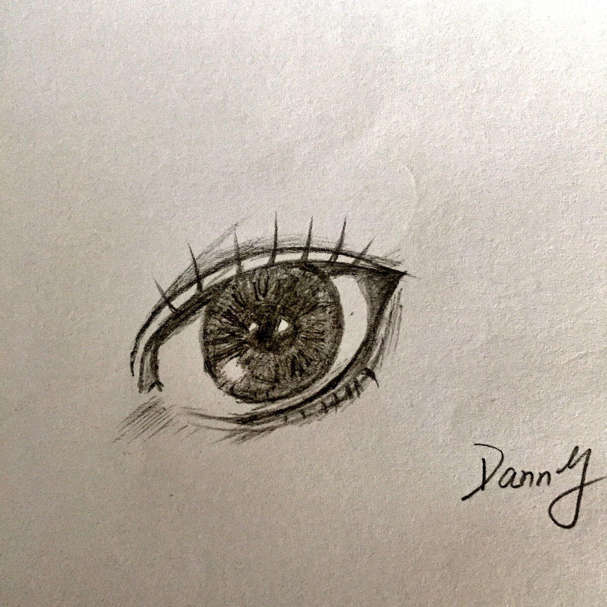 眼睛 绘画 素描 铅笔画 大眼 danny