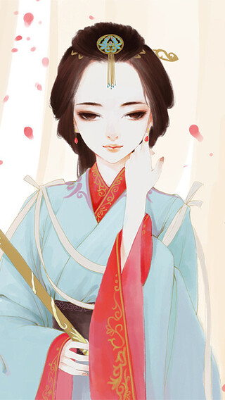 水彩 手绘 铅笔 彩铅 彩色 可爱 插画 艺术 动漫黑白 植物 绘画 古风