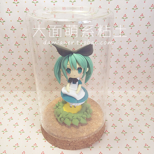 初音miku可爱女仆,超轻粘土by 大大面