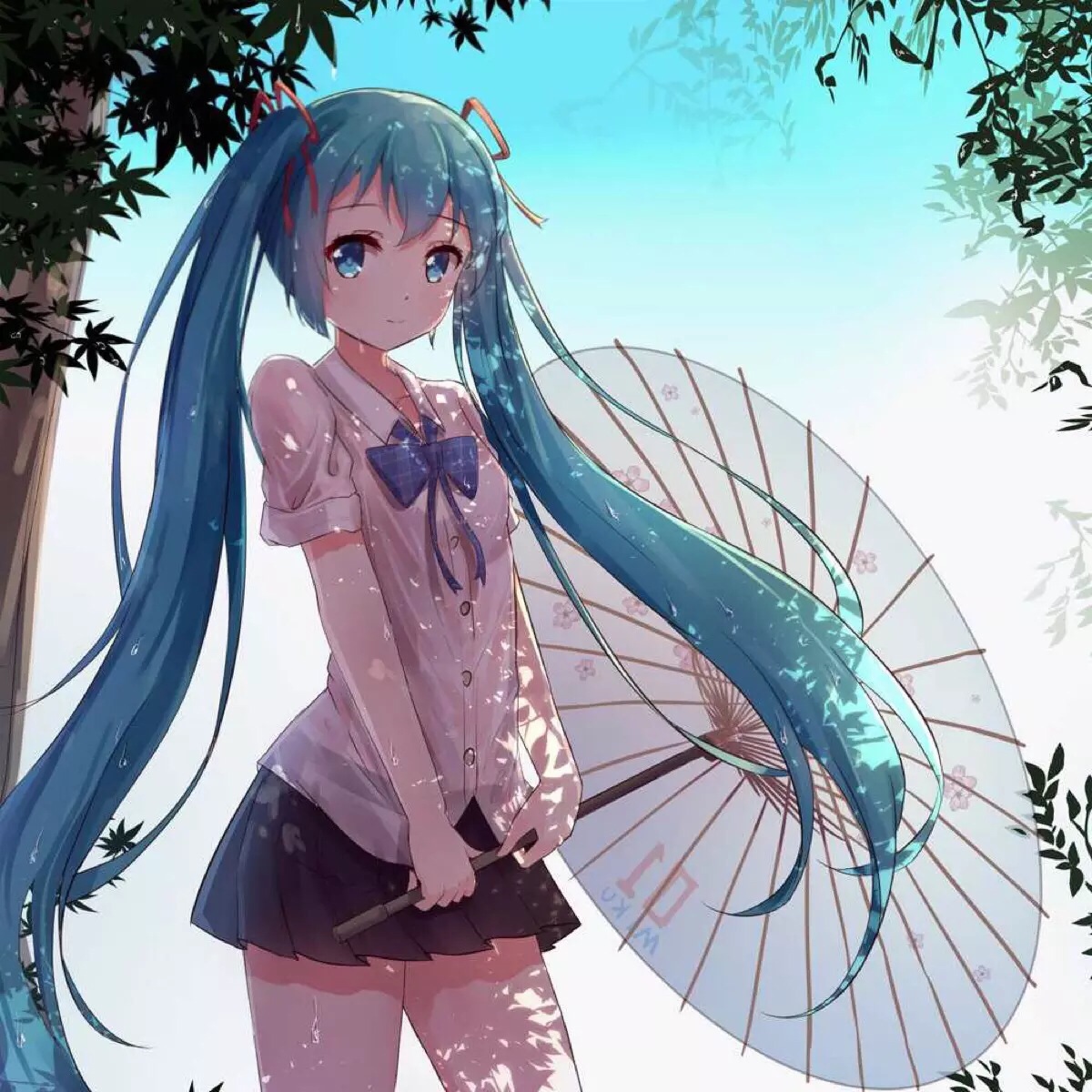 miku 初音未来 动漫 插画 原创 手绘 萌系少女 二次元