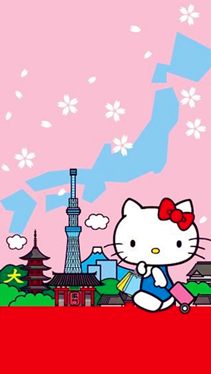 iphone 壁纸 可爱 hello kitty