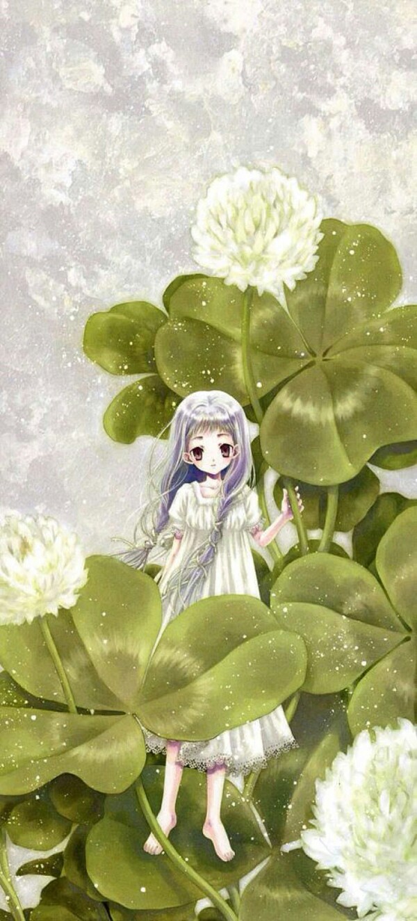动漫 四叶草 少女