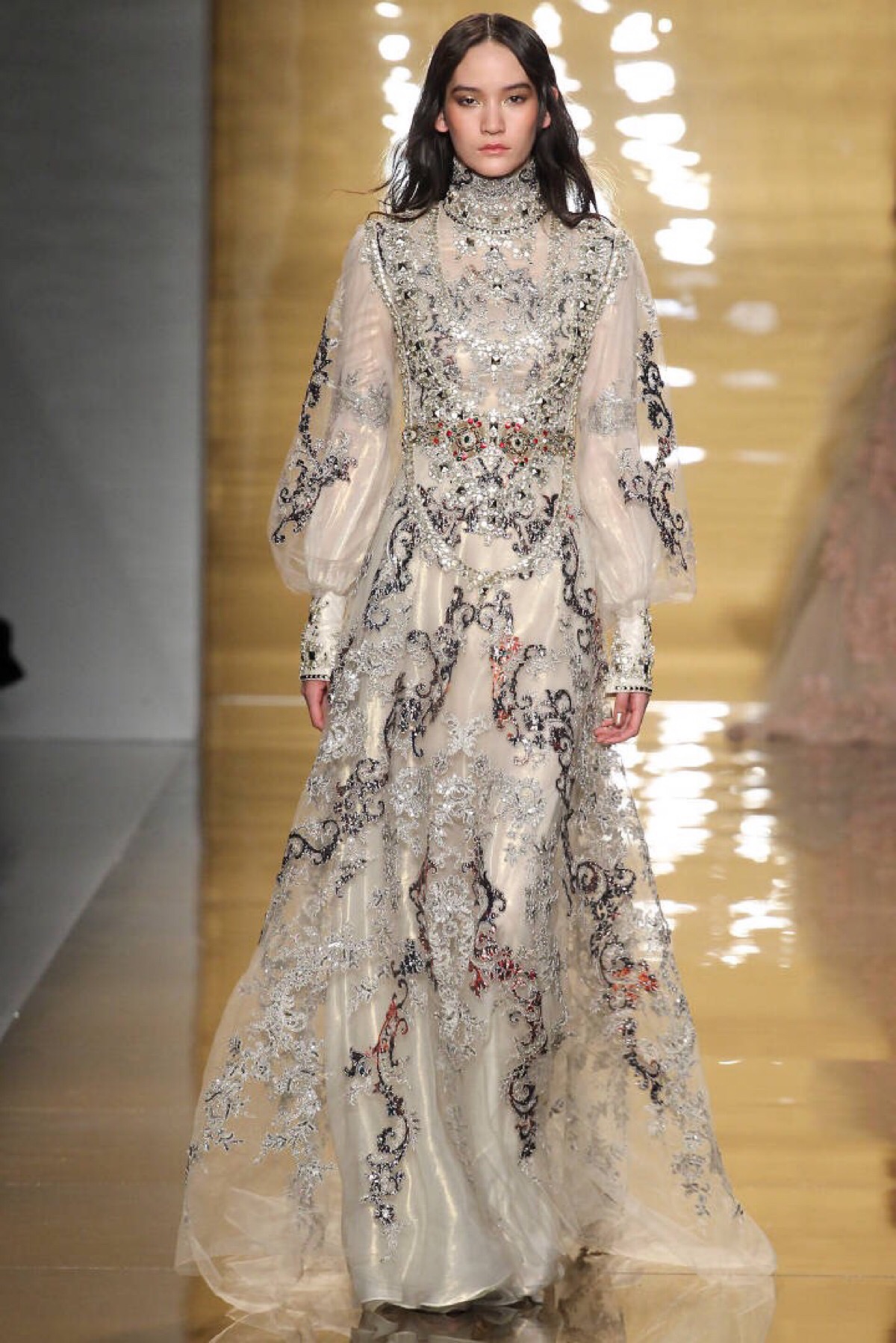 reem acra fall 2015 ready-to-wear 很有巴洛克风的仙裙