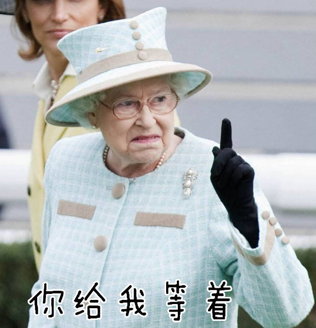 英国女王傲娇表情包