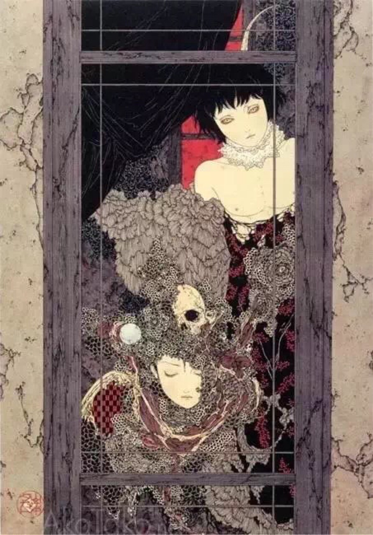 日本平成浮世绘师 山本タカト takato yamamoto 东京插画家协会会员.