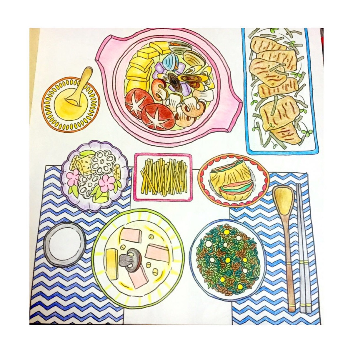 美味食光 coloring and the food .秘密花园.