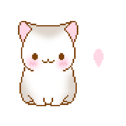 kawaii gif 动图 表情 粉色系 猫咪