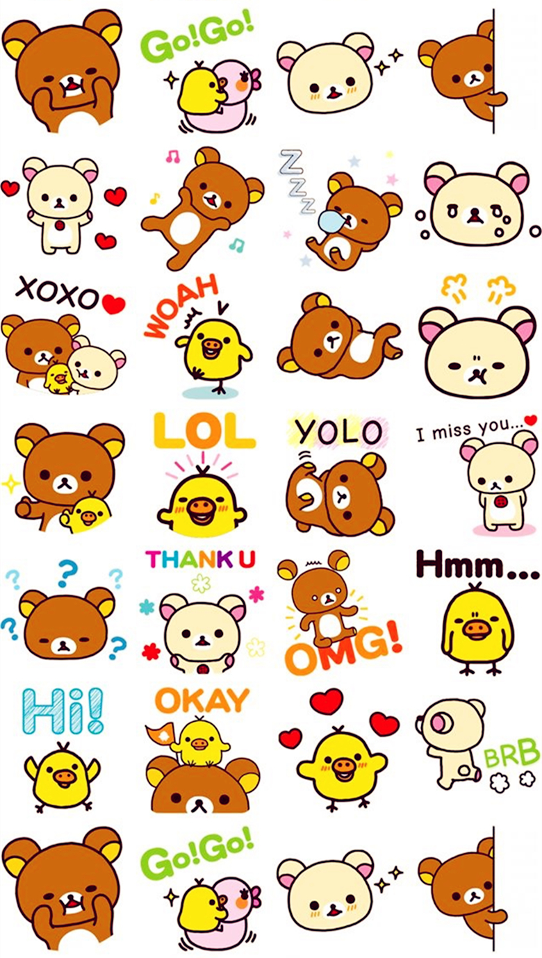 iphone 壁纸 轻松熊 rilakkuma