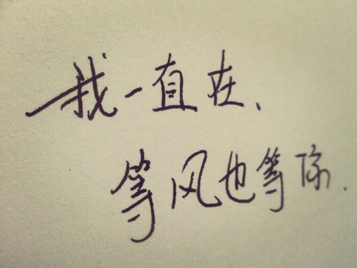 我一直在,等风也等你.关注安.2015.09.24.