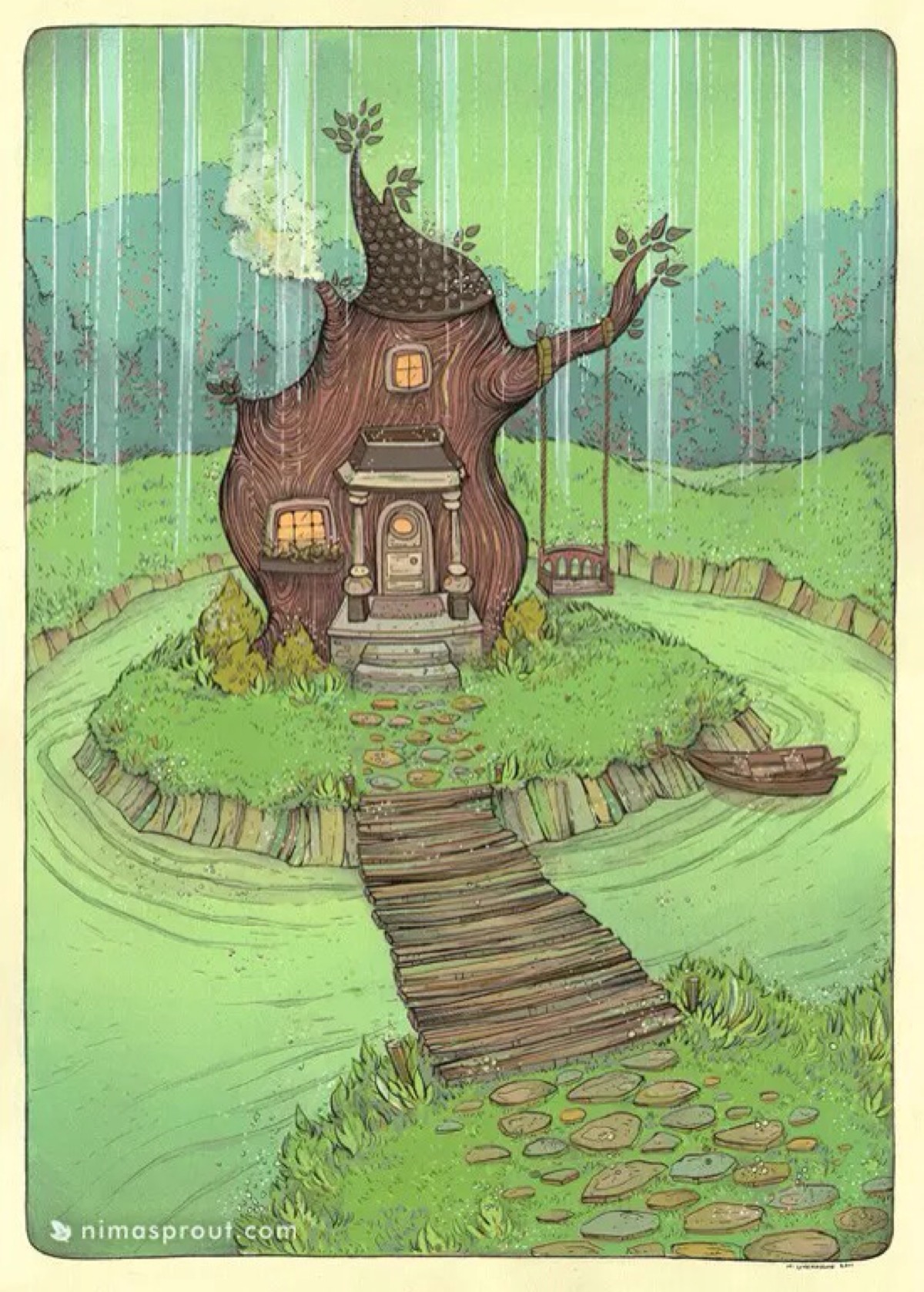奇特的房子～插画
