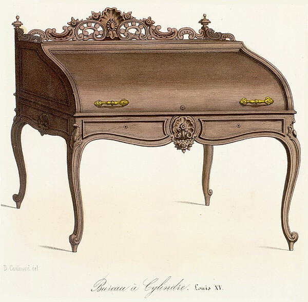 1839-1935法国王室家具手绘图录.
