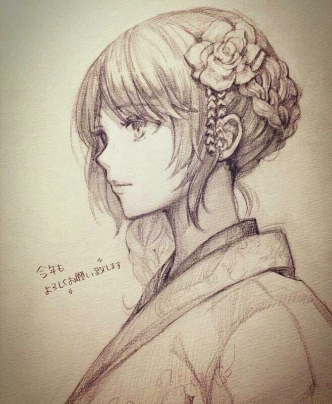 手绘教程 教你一手 侧颜女子ヽ(爱0766"爱)ノ