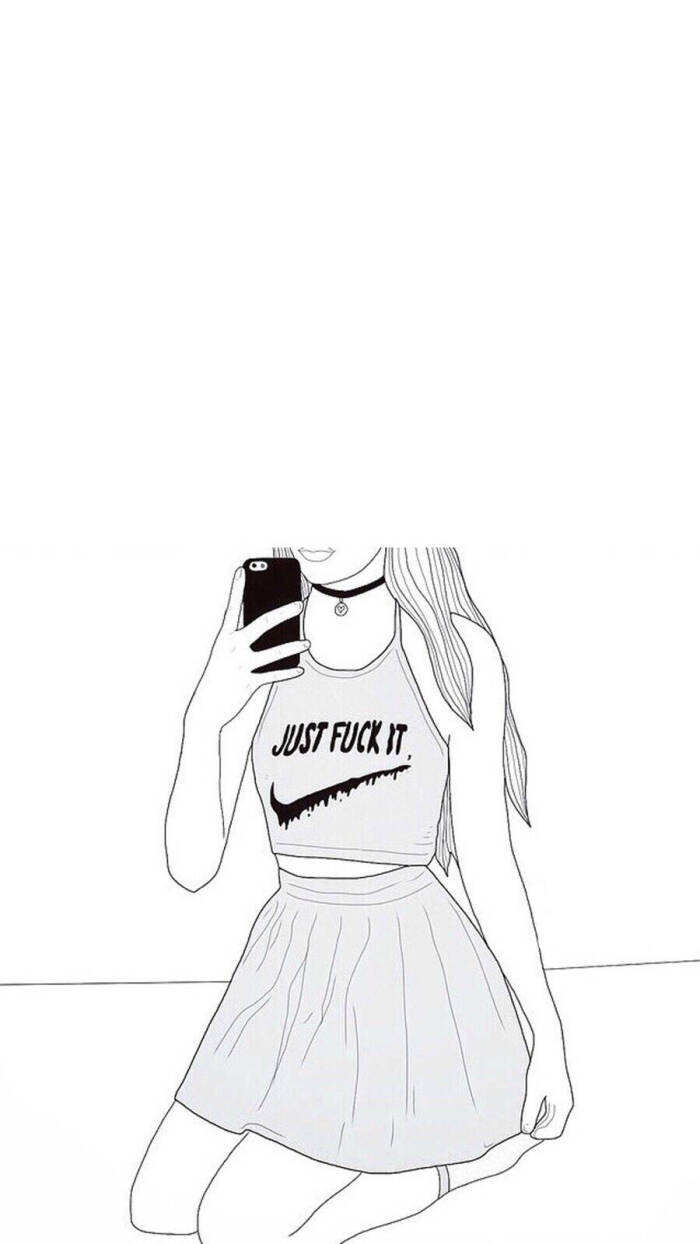 iphone壁纸 android壁纸 黑白 漫画 韩系 锁屏 手机桌面 竖屏 平铺