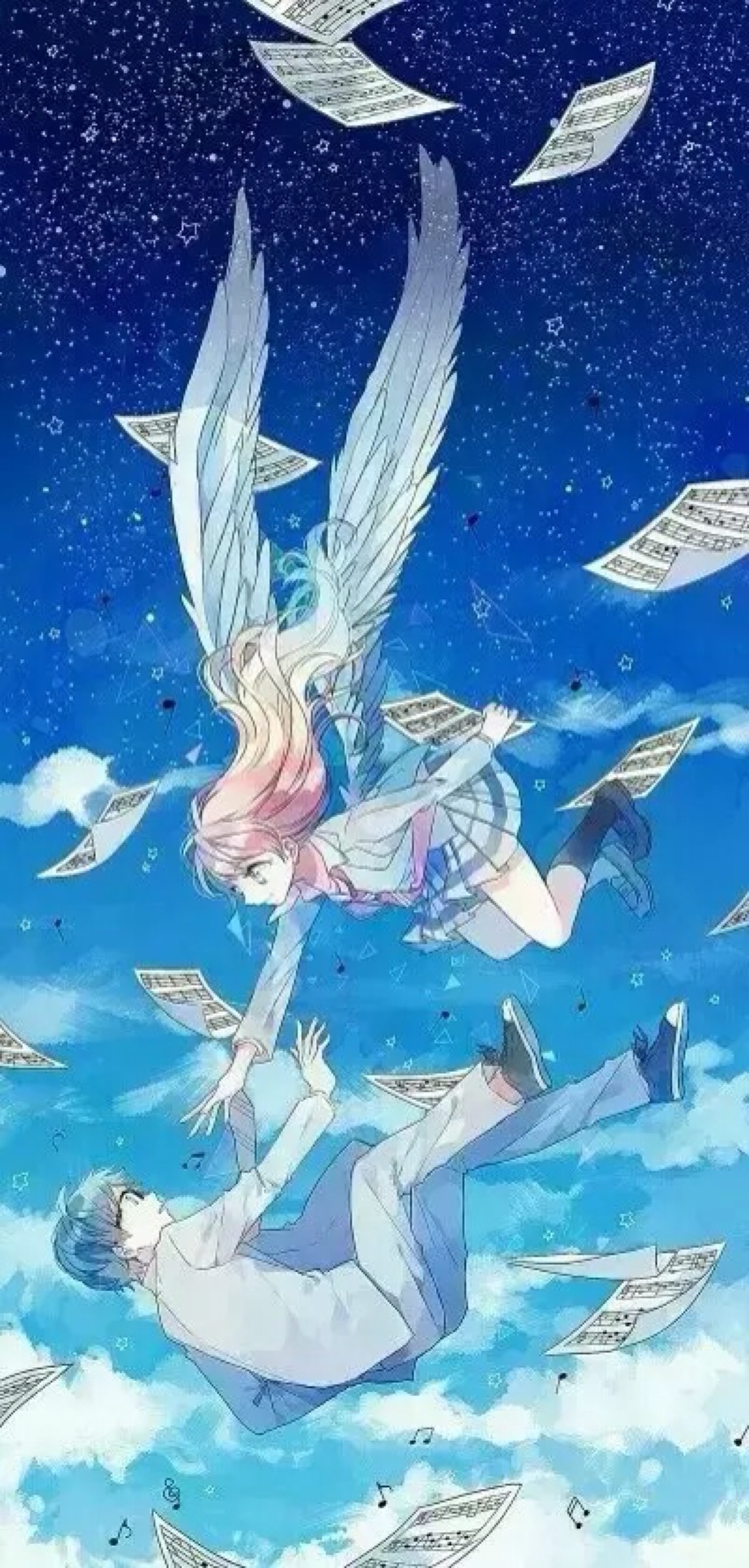 唯美 天空 少女 小清新 温馨 治愈 萌 二次元 高清