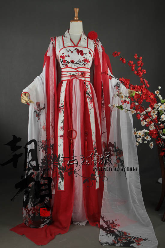 【朝颜】独家!梅花主题女古装 古风 cos[寒…-堆糖