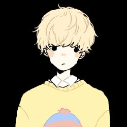 插画动漫 二次元 头像男