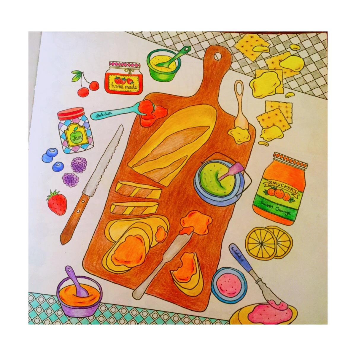 美味食光 coloring and the food .秘密…-堆糖,美好