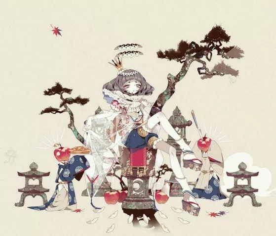 黑暗童话系列,出自:日本人气插画家 keeggy