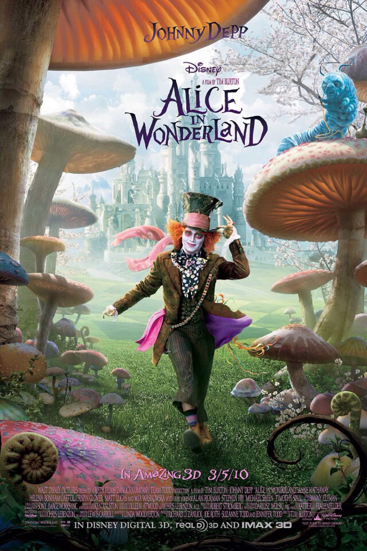 alice in wonderland 《爱丽丝梦游仙境》电影海报