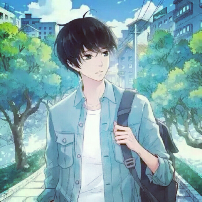 头像#动漫卡通情侣头像 可爱有个性#〔当你回眸〕m