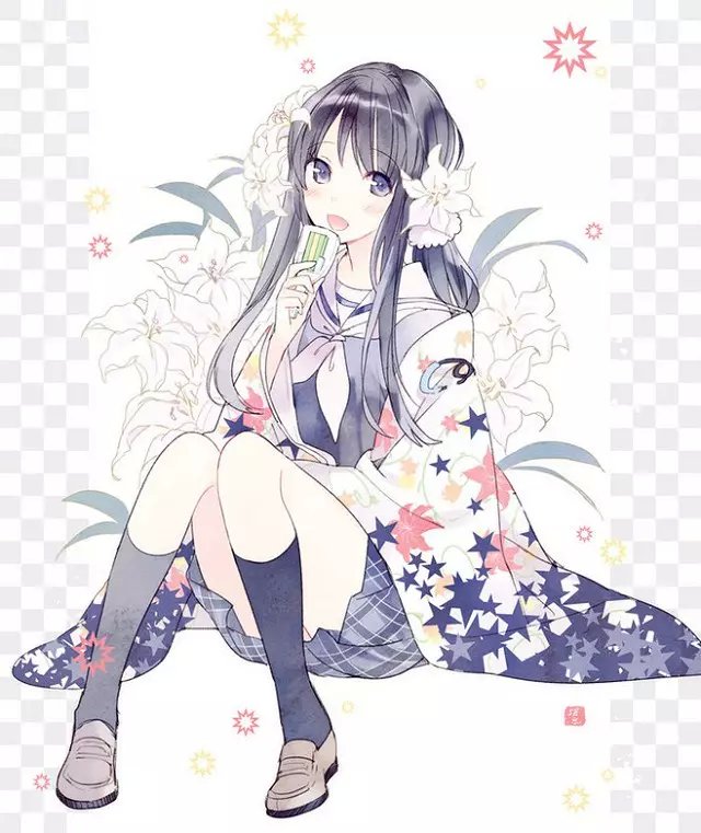 动漫 插画 头像 壁纸 动漫 唯美 意境 插画 清新 甜美 可爱 凊纯 长发