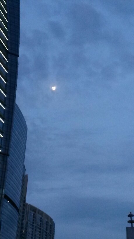 月亮已悄悄漫上高楼