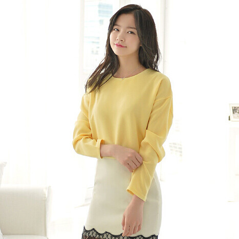 秋装韩国女生t恤女韩版女式后背拉链设计长袖
