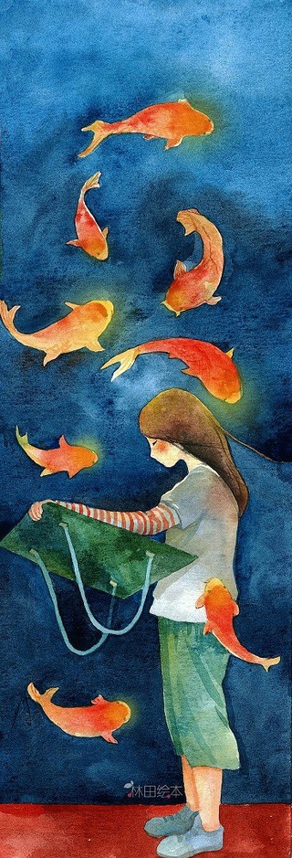 只要你喜欢,我甘愿做你的背景 #治愈系# 手绘#水彩#插画#壁纸