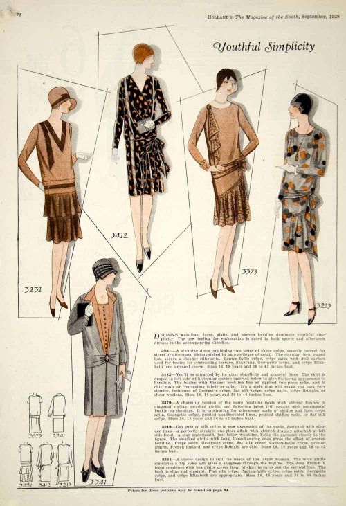 vintage girl的穿衣指南, 1920年代最受时髦的flapper追捧的时装杂志.