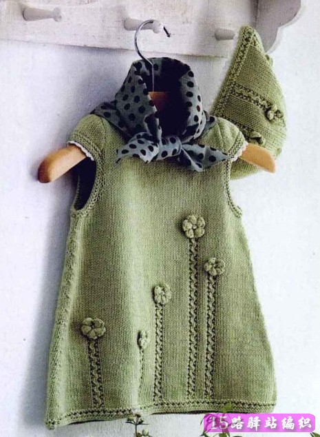 儿童毛衣连衣裙编织详细教程,还有个瓜皮