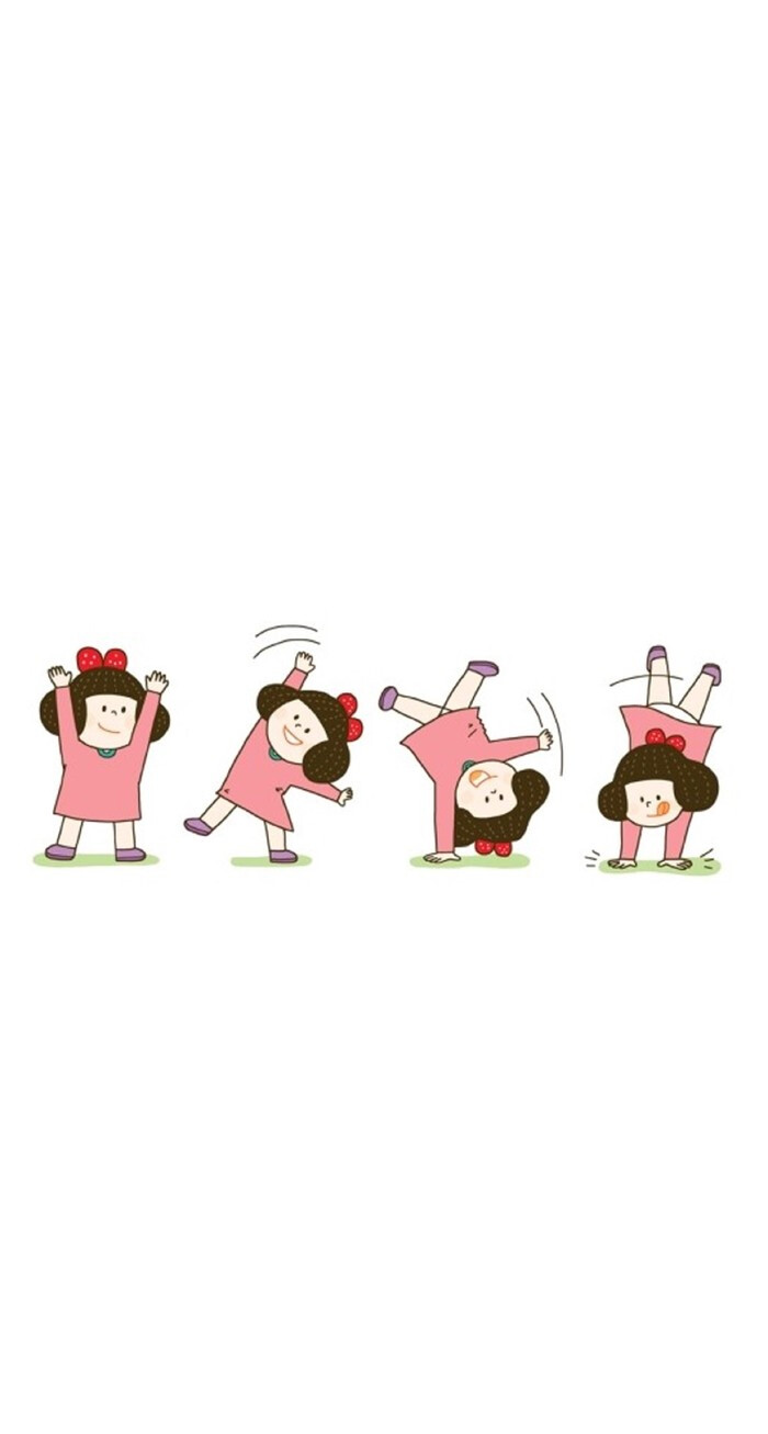 韩范可爱卡通女孩系列高清壁纸