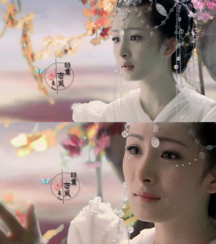 疑是仙女下凡来,回眸一笑胜星华.by诗画古风美人