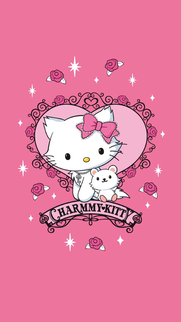kitty手机壁纸高清粉色,kitty高清手机壁纸 hello kitty 粉色壁纸
