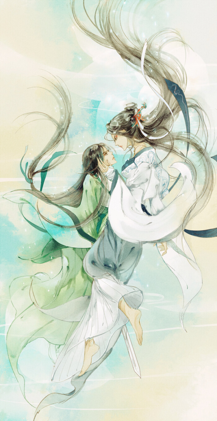 古风~中国风~插画~手绘~美男~妖孽~美女~古风场景~古风成双成对~古风