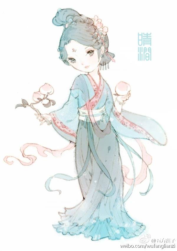 古风小汉服,晴涧～五方莲子