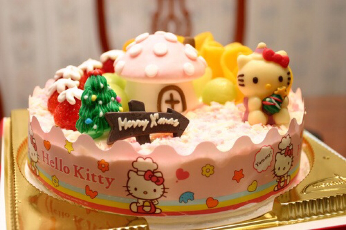 可爱hellokitty蛋糕