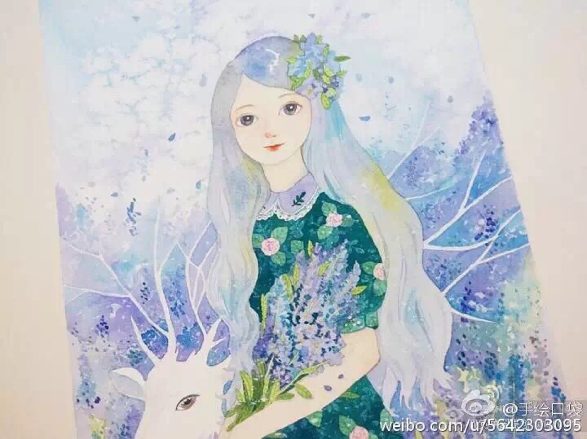 水彩画 人物