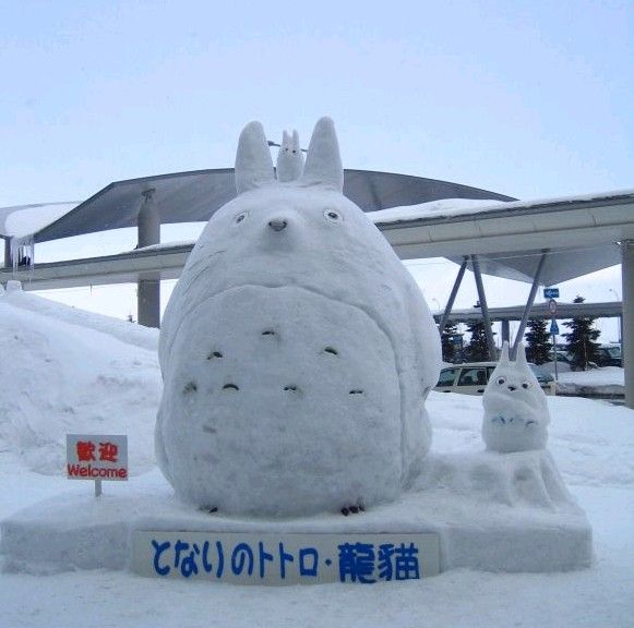宫崎骏-龙猫雪雕