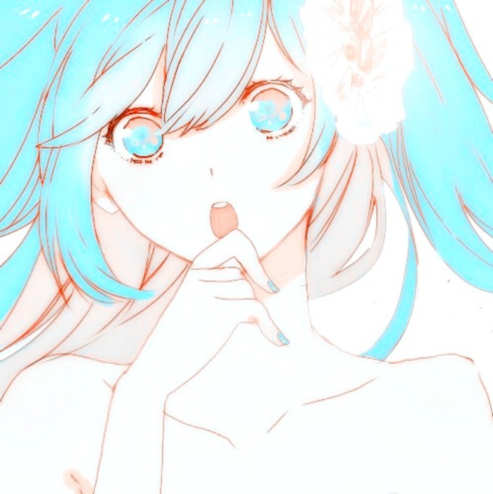("▽")动漫女生二次元头像· 初音版·静茗池羽堆糖一夏