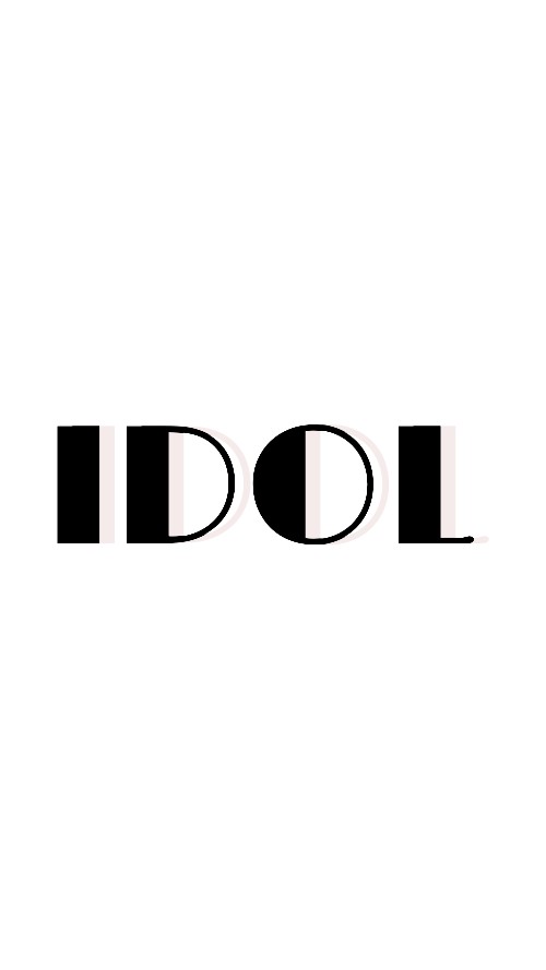 白底壁纸.文字壁纸.英文.idol.